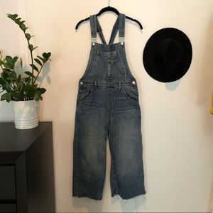 Free People slouchy cropper overall